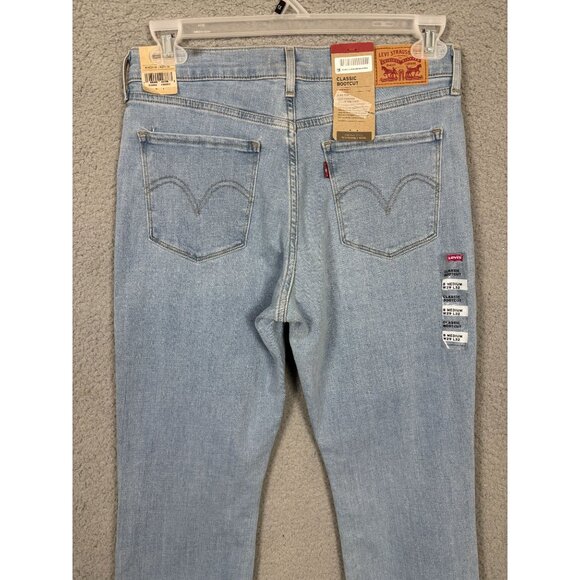 Levis Classic Bootcut Denim Jeans Comfort Fit Adventure Ready Blue 8 (Med) NWT's - Picture 4 of 7